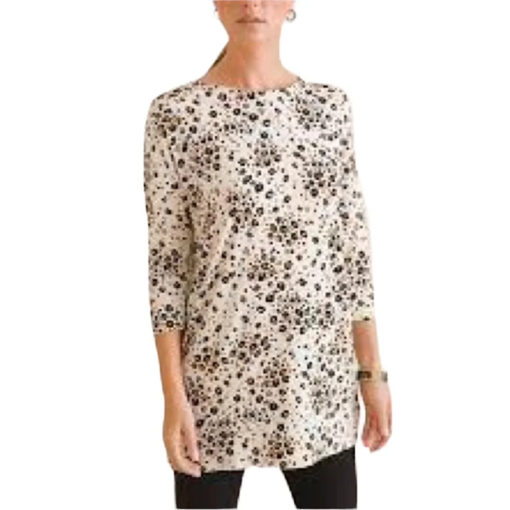 Chico’s Leopard Print Tunic Top Size XL - Picture 4 of 15